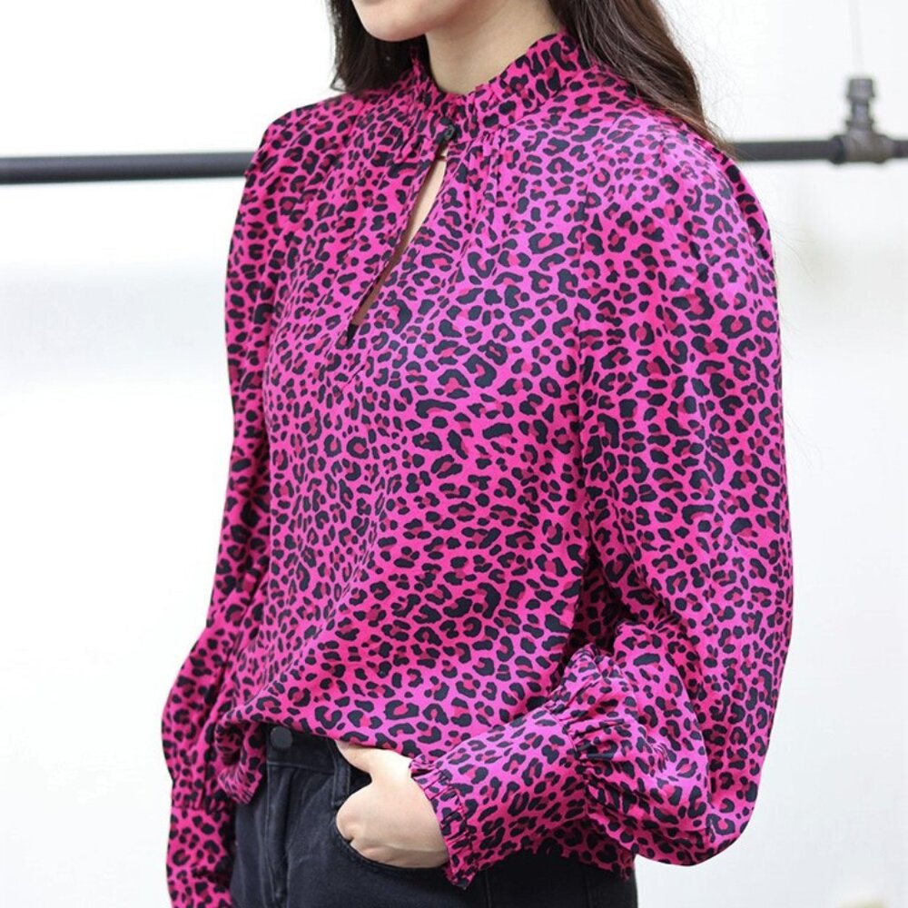 NWT - Zadig & Voltaire Leopard Print Tunic Blouse… - image 5